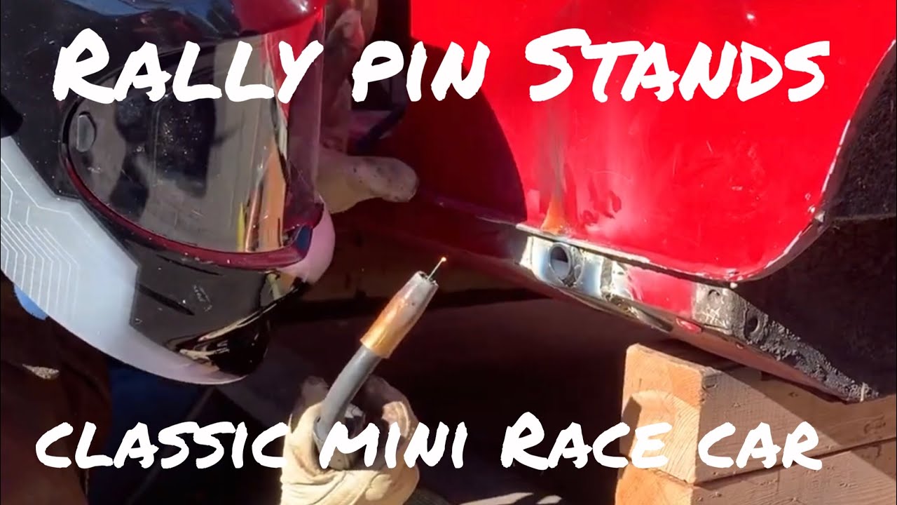Building rally pins stands (Part 1)for a 1964 Classic Mini Cooper - YouTube