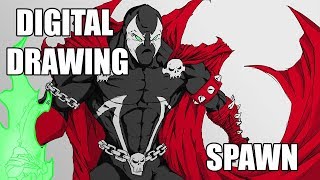 SPAWN - DIGITAL DRAWING (SPEED/TIMELAPSE)