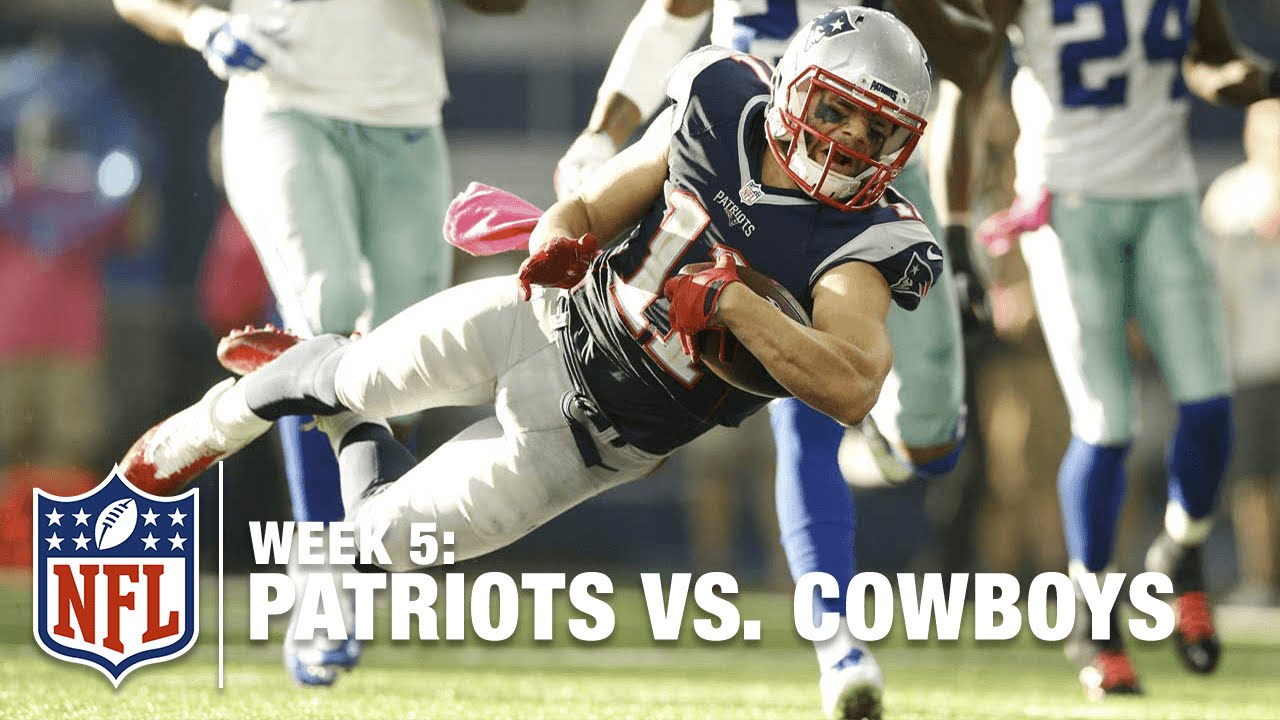 Tom Brady Arcs It to Julian Edelman for a 59-Yard TD | Patriots vs. Cowboys | NFL