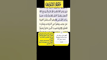 سورة الشورى الاية 24-25 فارس عباد
