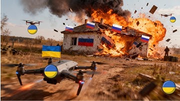 DIRECT HIT…Ukrainian Azov FPV Drone Blows Up Russian Troop Safehouse