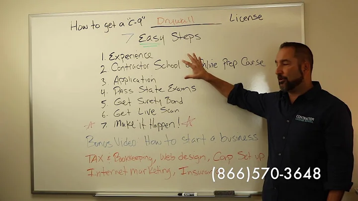 How to get a Drywall Contractor Licence (C-9)