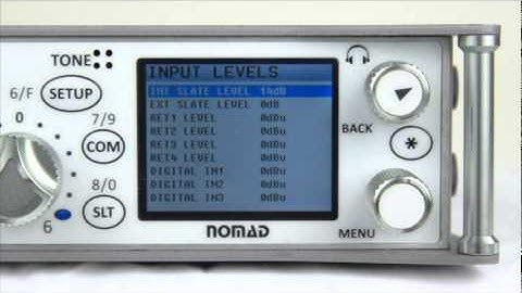 Zaxcom Nomad - ENG Setup Menu