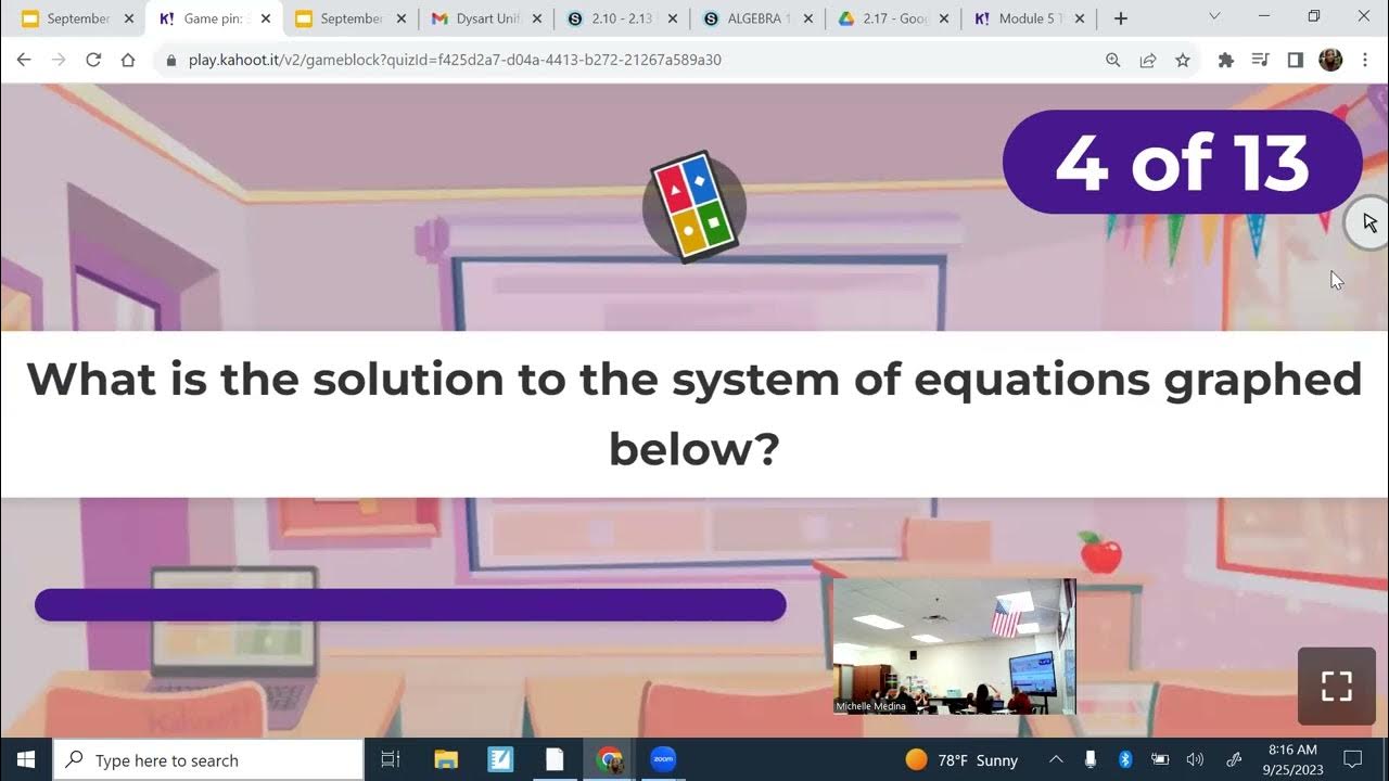 Systems of Linear Equations Kahoot! YouTube