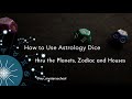 How to read Astrology Dice thru the planets, zodiac and houses. Astrology Oracle