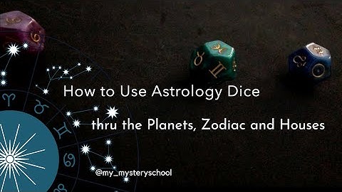 How to read Astrology Dice thru the planets, zodiac and houses. Astrology Oracle