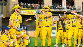 "Dreams Come True" Pitcher Entrance in Sold Out Minute Maid Park | The Savannah Bananas