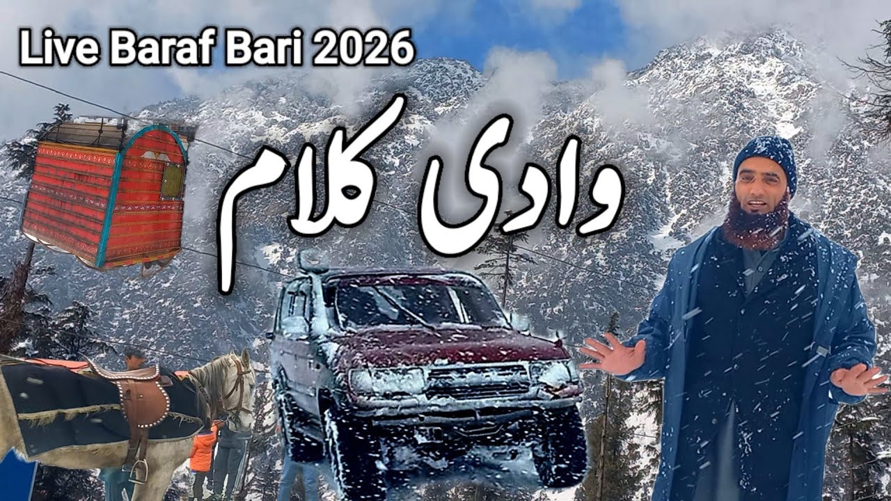 Live Snowfall 2026 | Kalam Valley Pakistan | Ushu Gaon in Jungal Kalam | Heavy Snowfall in Kalam