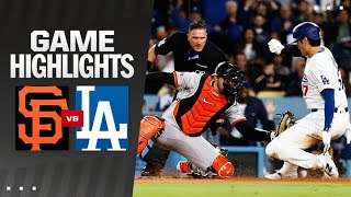 Giants vs. Dodgers Game Highlights (4\/3\/24) | MLB Highlights