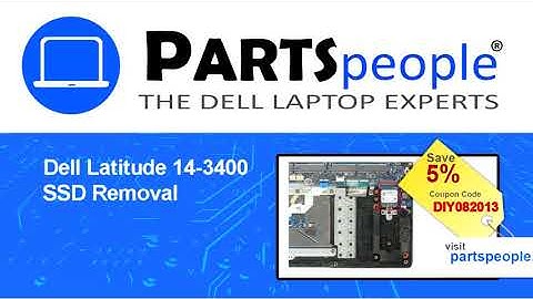 Dell Latitude 3400 (P111G001) SSD How-To Video Tutorial