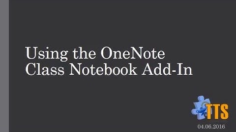 OneNote Class Notebook Plugin