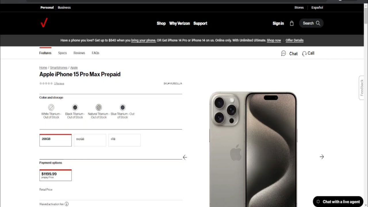 Prepaid Iphone 15 Pro Max
