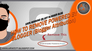 Powered By Blogger Ko Kese Remove Kare (Blogger #Attribution )