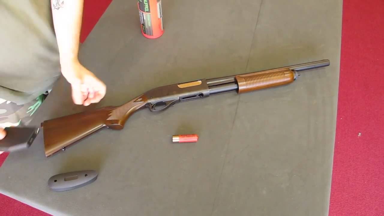 Tokyo marui M870 wood stock shotgun YouTube