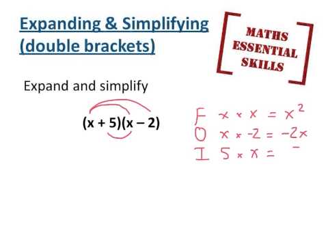 Ess Skills - Expand double brackets