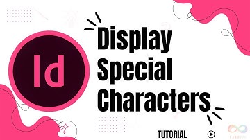 How to display special characters in InDesign