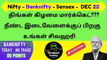 Nifty–Sensex & Banknifty: Technical Analysis – #Nifty #Banknifty #Sensex Tamil Tomorrow 22/12/2025
