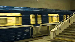 Заезд в тупик 81-717. Минское метро. Ст. Уручье