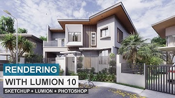 Rendering a Modern House from SketchUp to LUMION 10 ep. 1