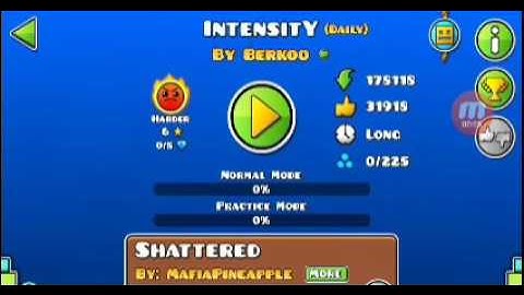 Intensity by Berkoo | Daily level | Geometry Dash 2.1 | ItzDavidM16
