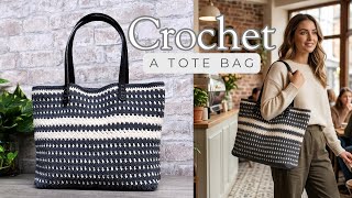 This Crochet Tote Bag is So Easy to Make! | Beginner Friendly.