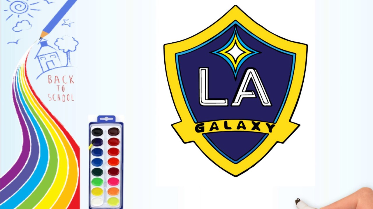 How to Draw-How to Draw the Los Angeles Galaxy Logo| Drawing logo