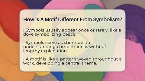 How Is A Motif Different From Symbolism? - The Prose Path