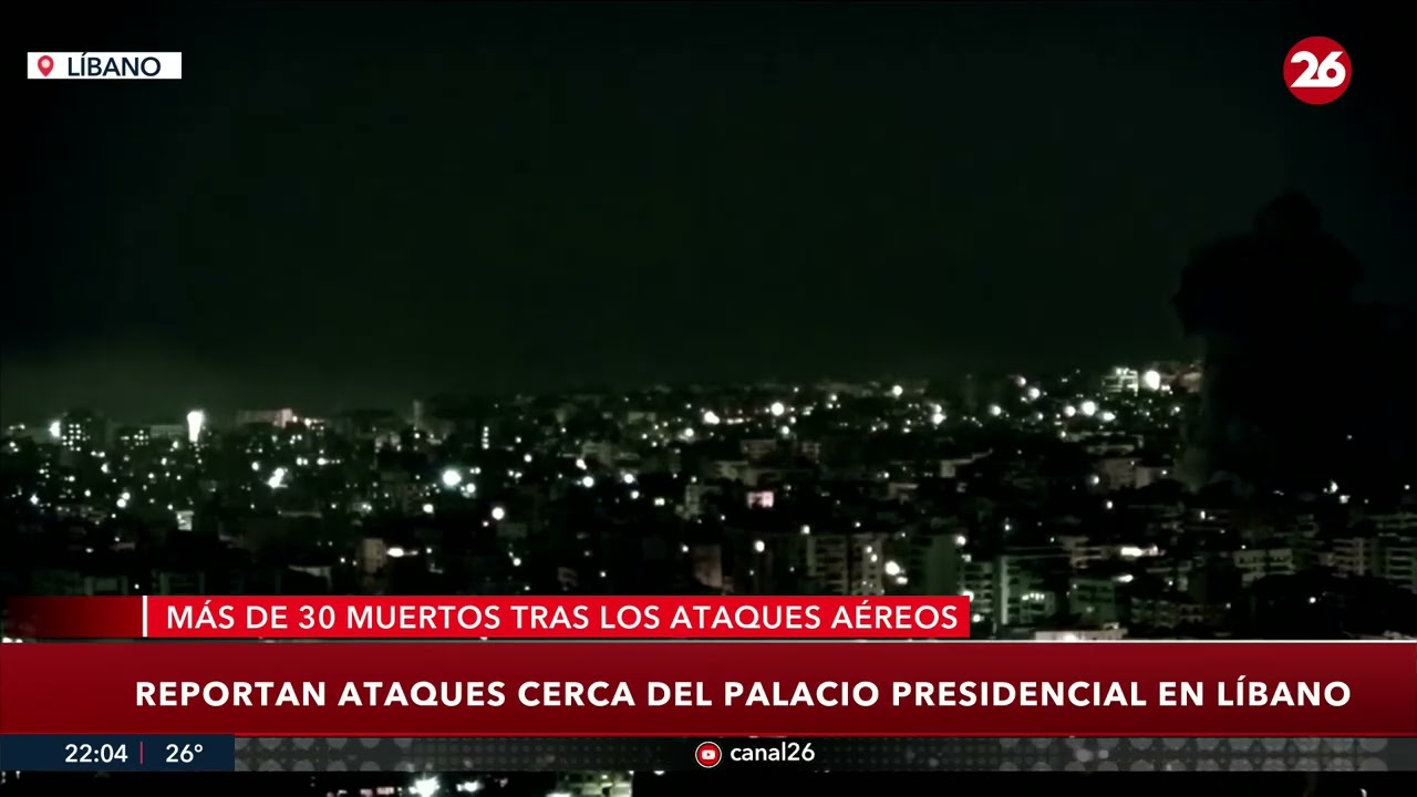 🚨 MÁXIMA TENSIÓN | Al menos 30 muertos tras bombardeos israelíes contra Hezbolá en Líbano