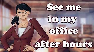 {Asmr} Your boss wants to speak to you alone [office romance] [femdom] [boss x employee] [f4a]