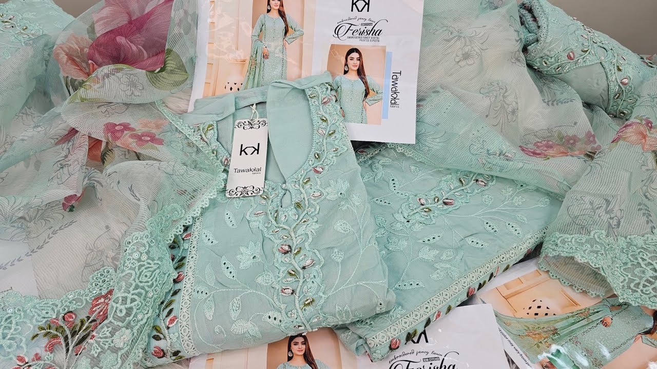 2026🌙Eid-ul-FiTr ফ্যাশনে নতুন চমক🎉Pakistani tawakkal three piece | luxury party dress eid collection