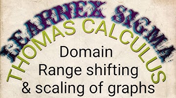 Lecture 2||Thomas Calculus||Scaling and shifting of graphs||EX 1.2||Learnex Sigma||BCS BS(MATH) ADP