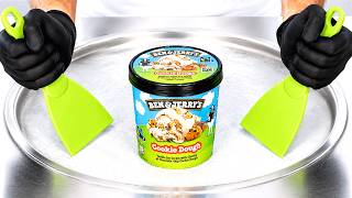 Ben & Jerry's Cookie Dough - Ice Cream Rolls | ASMR