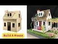 How to Make  a Small Beautiful House using Cardboard and Clay
