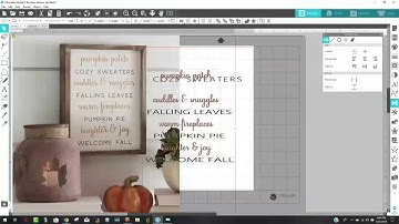 Silhouette CAMEO Reverse Canvas FOR Fall