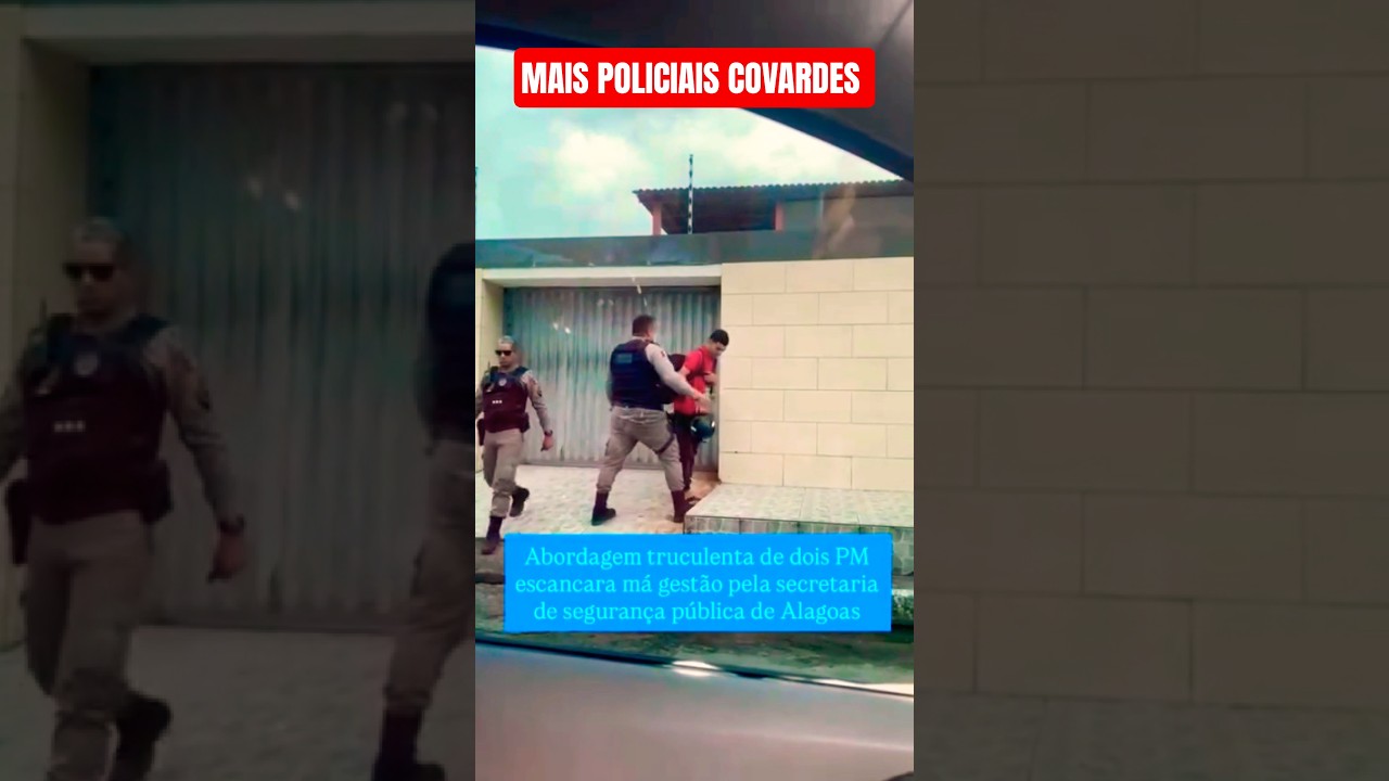 TRABALHADOR APANHA DE POLICIAL