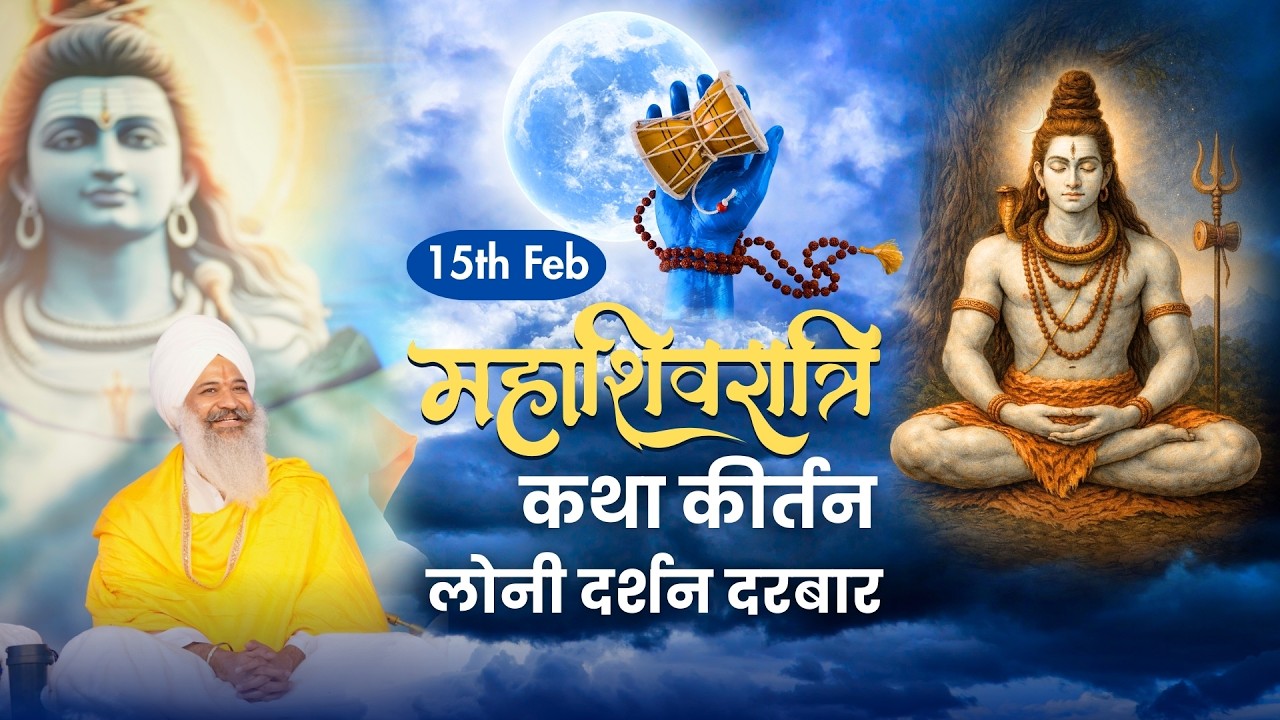 🔴 Live | Maha Shivratri Mahotsav | 15-Feb-26 | Loni Darshan Darbar || Sant Trilochan Darshan Das Ji