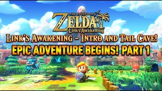 The Legend of Zelda Link's Awakening - Intro and Tail Cave! (SWITCH)