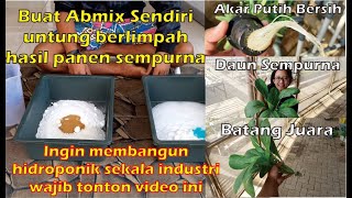 Cara mudah membuat nutrisi hidroponik ABmix sendiri