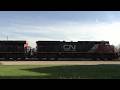 CN A485 Manifest Train CN 2275 CN 2300 &amp; IC 2710 Locomotives Sarnia
