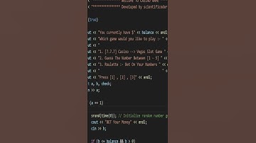 Amazing C++ Project | Quick Casino Game Demo | Part 2 | #scientificoder #coding #c++projects