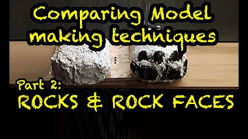 2 different ways of building ROCK FACES for models! | Part 2