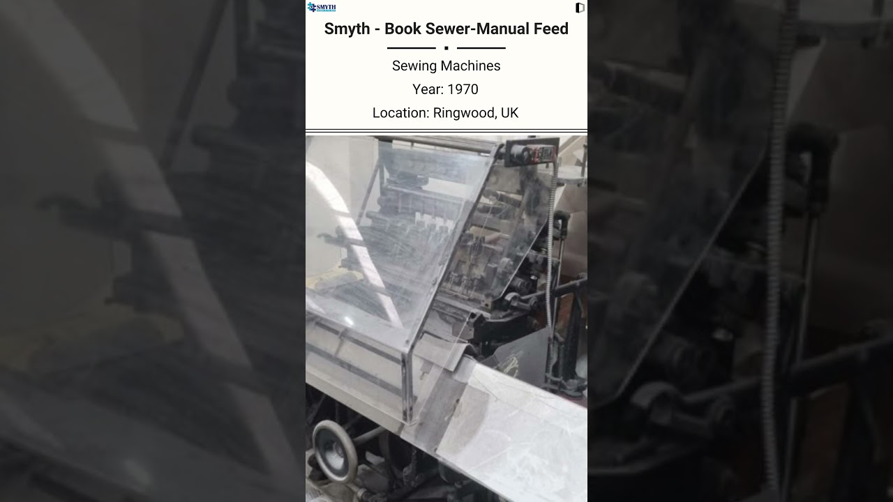🚨 Smyth Book Sewer – Manual Feed – For Sale @Machinedalal