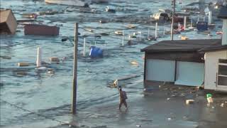 2011 Japan Tsunami - Erimo Port, Hokkaido. (Full Footage)