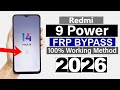 Redmi 9 Power - Google Account/ FRP Bypass - (MIUI 14) -100% Working (Without Pc)