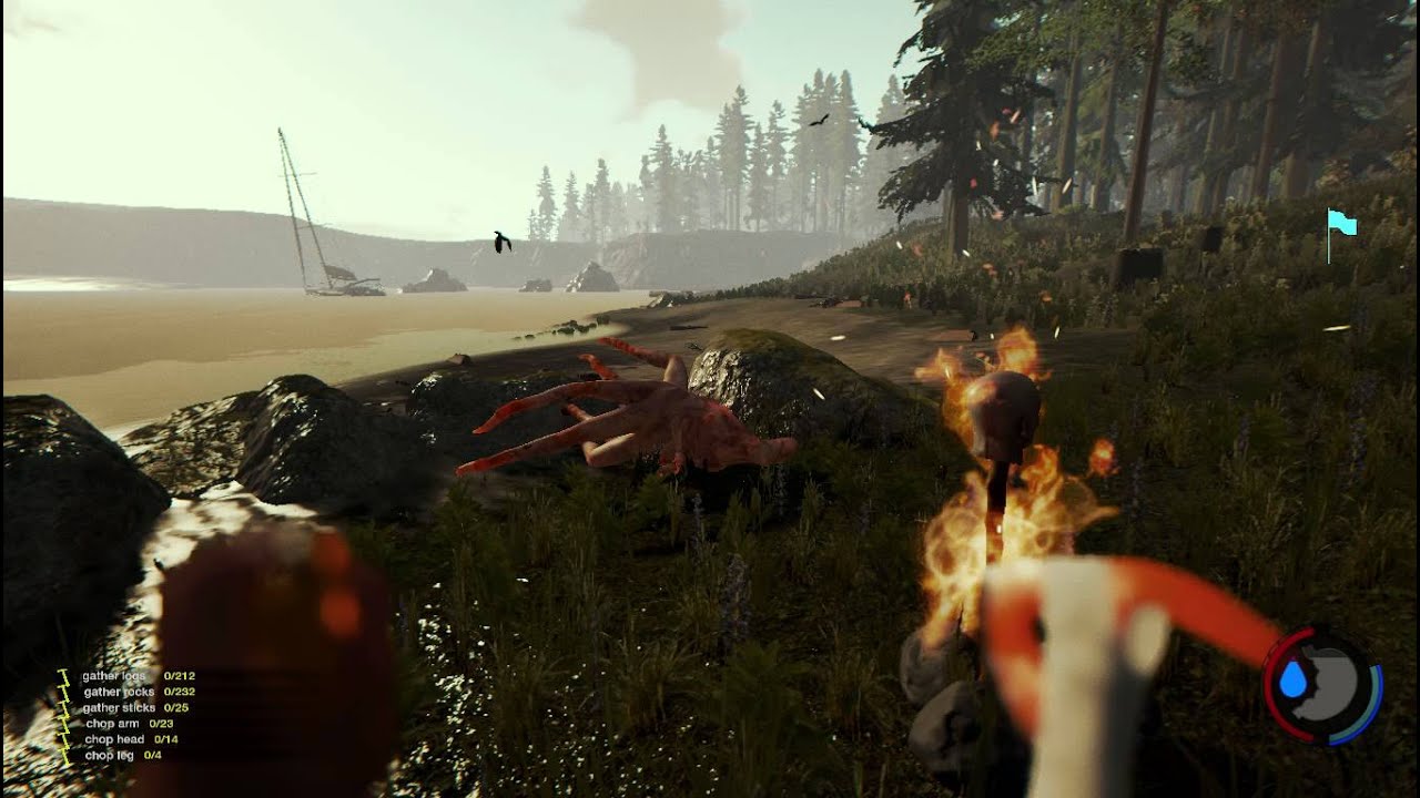 The Forest 0.24b ☢ Баги ☢ Конвульсии паука ☢ #2