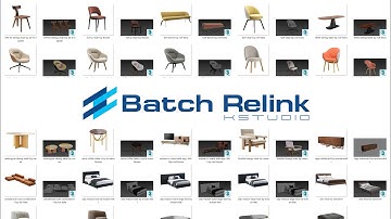 Batch Relink - Manage Assets for 3ds Max Scenes and  Material Libraries in batch mode