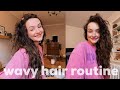 WAVY HAIR ROUTINE for volume, definition and soft hair