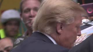 Donald Trump after interview on Colbert's TV show
