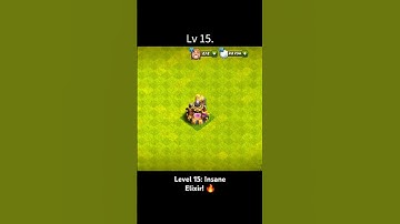 Elixir Collector, Level 1 to 15  #ClashOfClans #ElixirCollector #Level15 #shorts