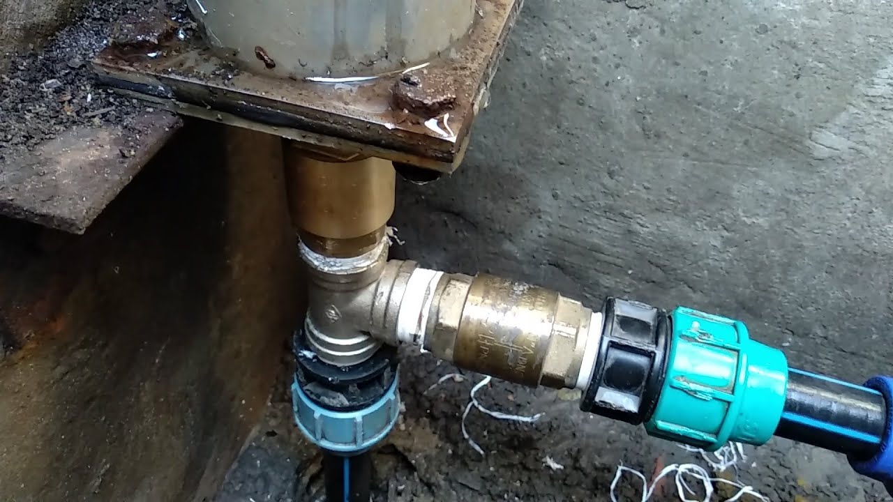 Клапан на воду установка